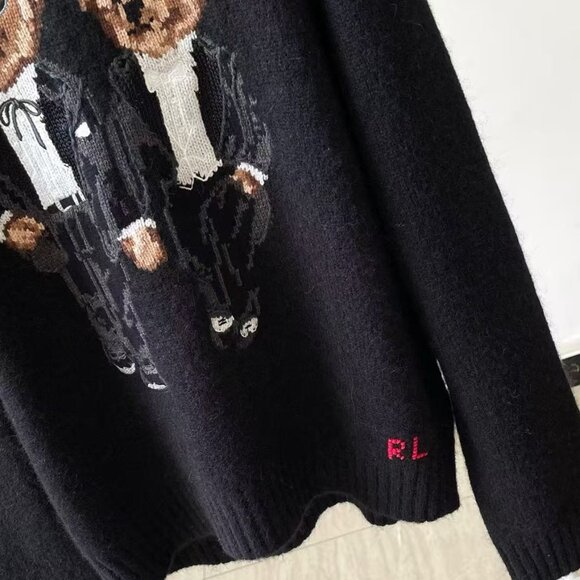 Polo Ralph Lauren Couple's cashmere sweater with bear pattern - Picture 5 of 9